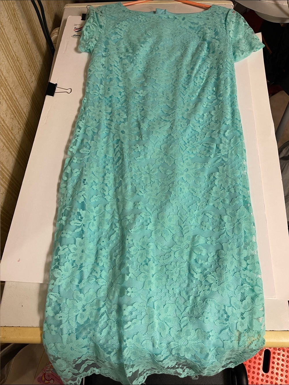 The Children's Place Aqua Lace Midi Dress